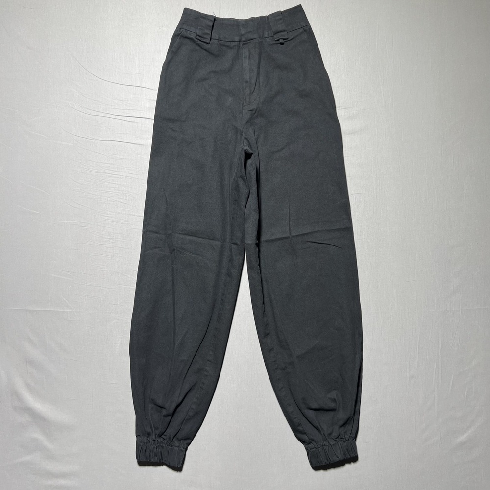 I.AM.GIA Pants Womens XS‎ Black Jogger Cuffed Tapered Elastic Waist Athleisure